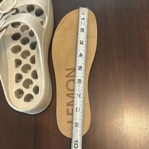 Lemon Jelly Double Strap Platform Wedge Slip on Slides Sandals Warm Grey EU 38 - Picture 17 of 17